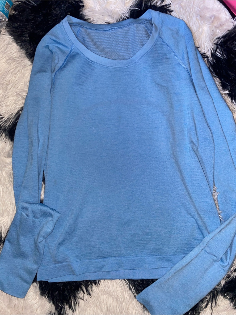 lululemon athletica Light Blue Long Sleeve Tee